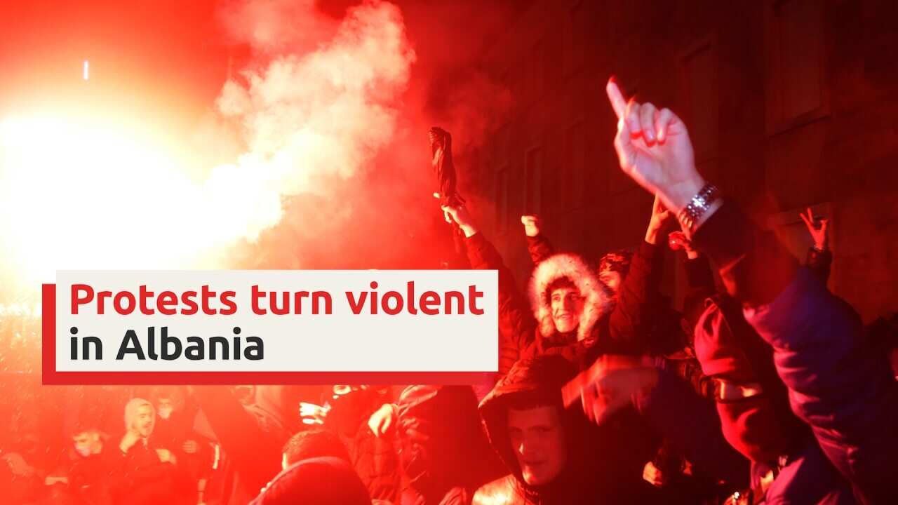 Albanian protest turns violent after police shot dead a man for violating coronavirus curfew