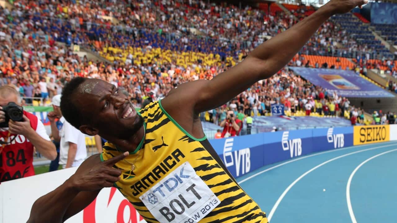 Bolt wins third world 200m sprint title