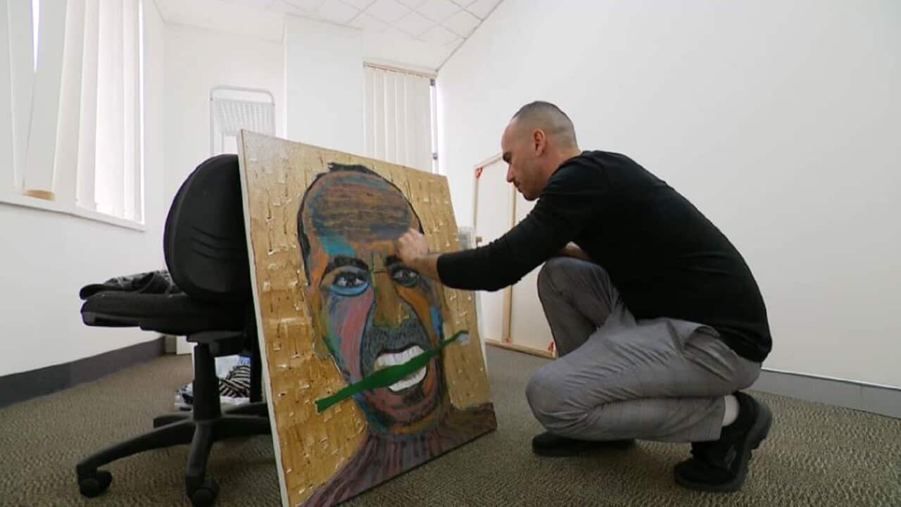 Mostafa Azimitabar painting (SBS).jpg
