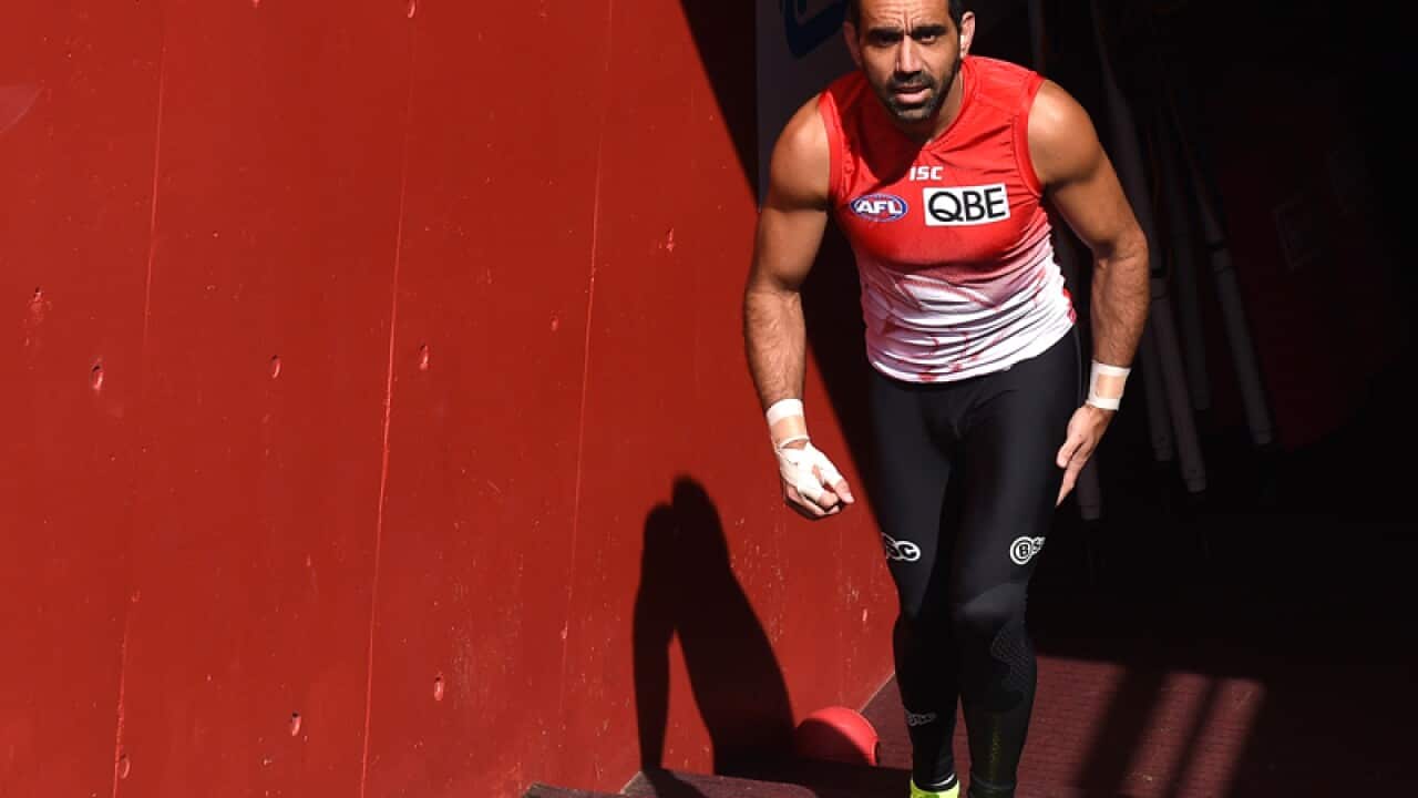 Sydney Swans AFL player Adam Goodes