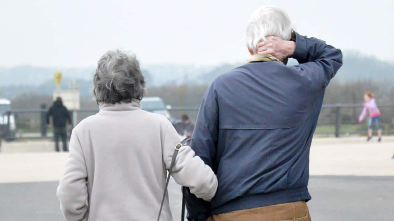 An elderly couple (AAP)