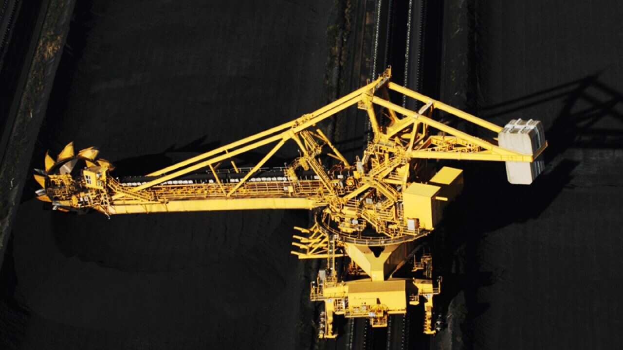 File photo of coal loaders in Newcastle
