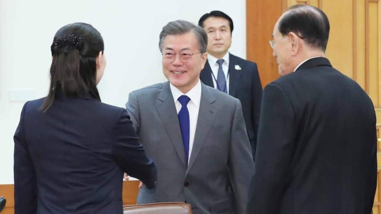 Kim Jong-un's sister has invited the South Korean President for a meeting in the North.