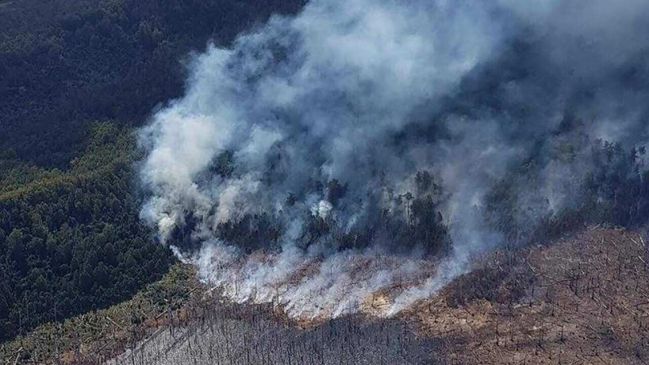 Firefighters are still battling several blazes.