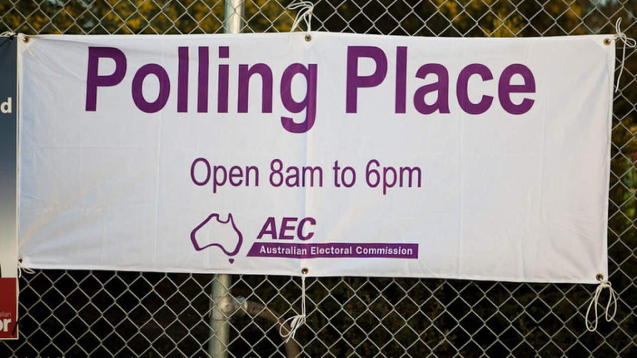 A polling station in Melbourne in the 2010 election