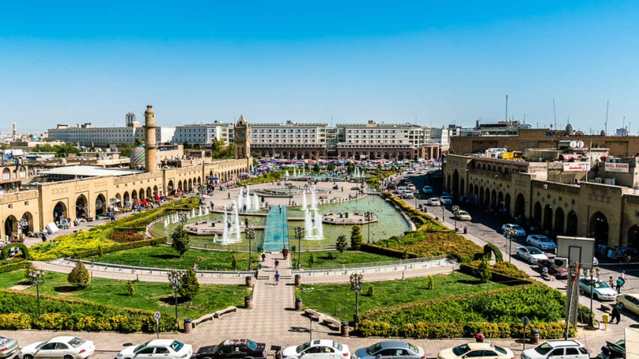 Erbil, the capital city of Kurdistan Region, Iraq