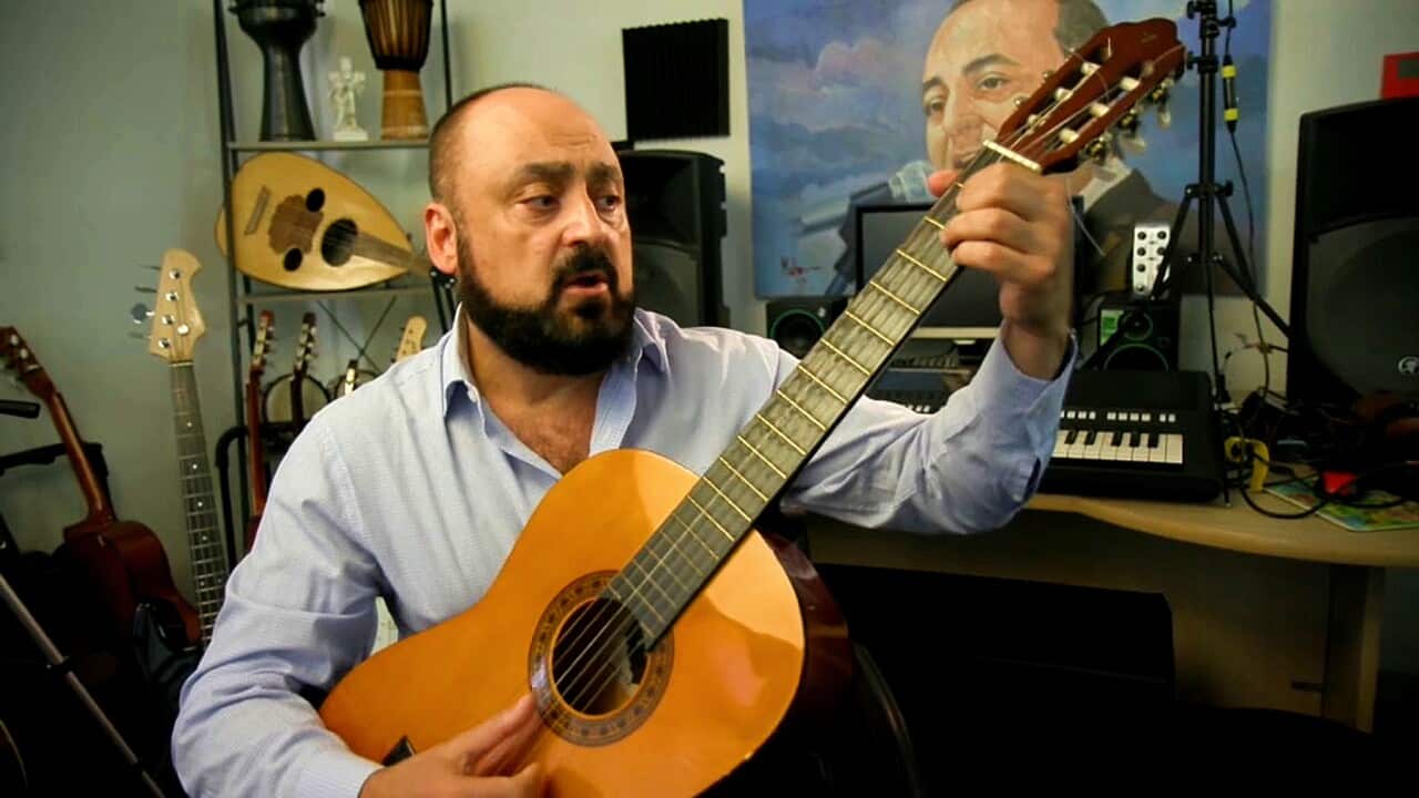 Music teacher Bashar Hanna