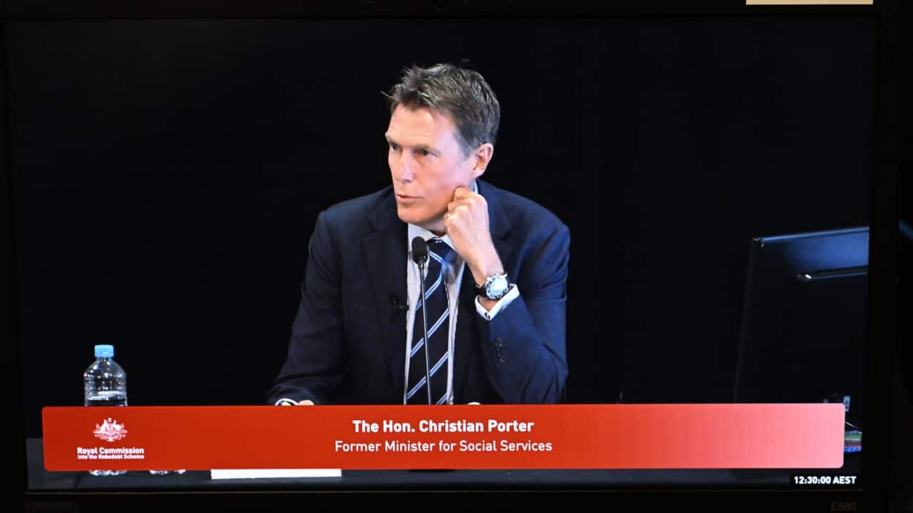Former Liberal minister Christian Porter appears at the Royal Commission (AAP).jpg