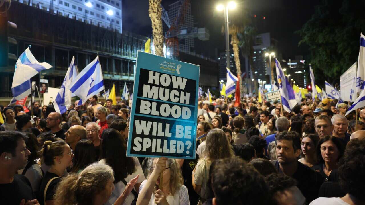 National wide strike day calling to release the Israeli hostages