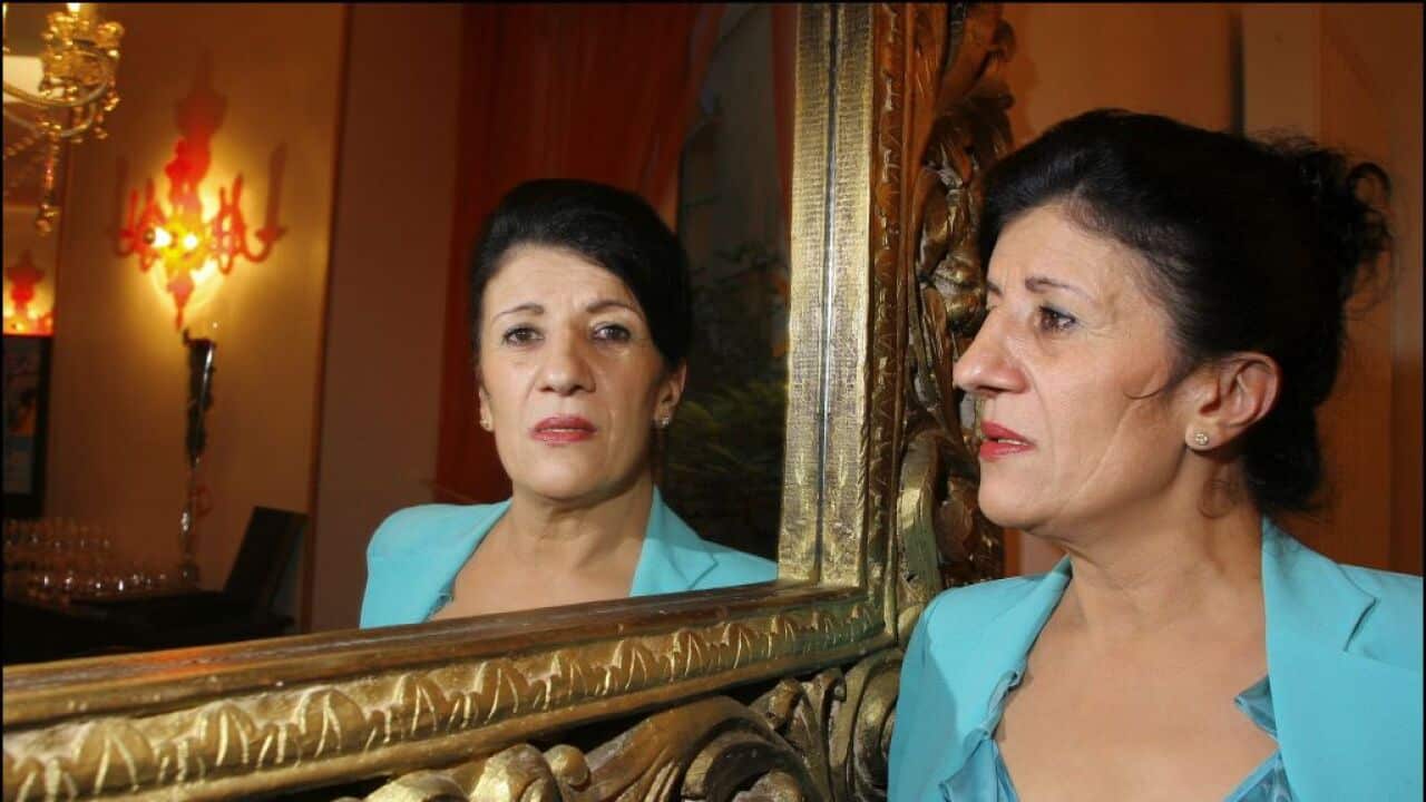 Close-up of Biyouna, actress in Paris, France on July 02, 2007.