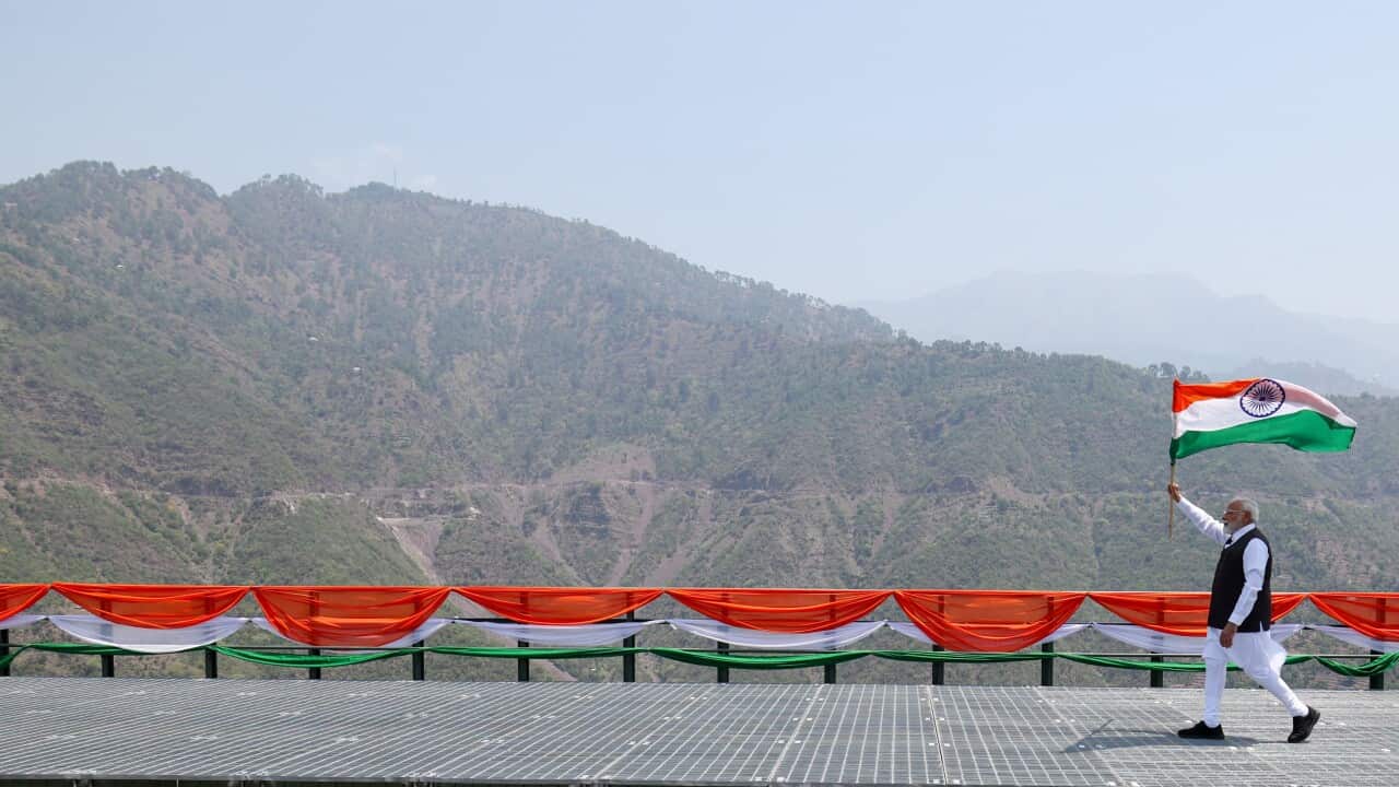 Indian Prime minister Modi inaugurates Chenab and Anji bridge in Jammu and Kashmir