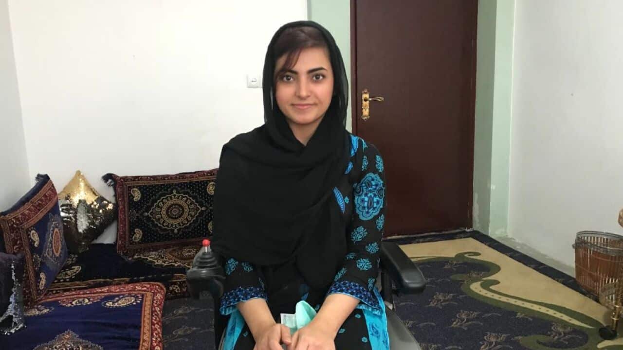Breshna Musazai, who was shot by a Taliban assailant in August 2016, graduated with bachelors degree from the American University of Afghanistan last month. (Photo by Sharif Hassan/The Washington Post via Getty Images)