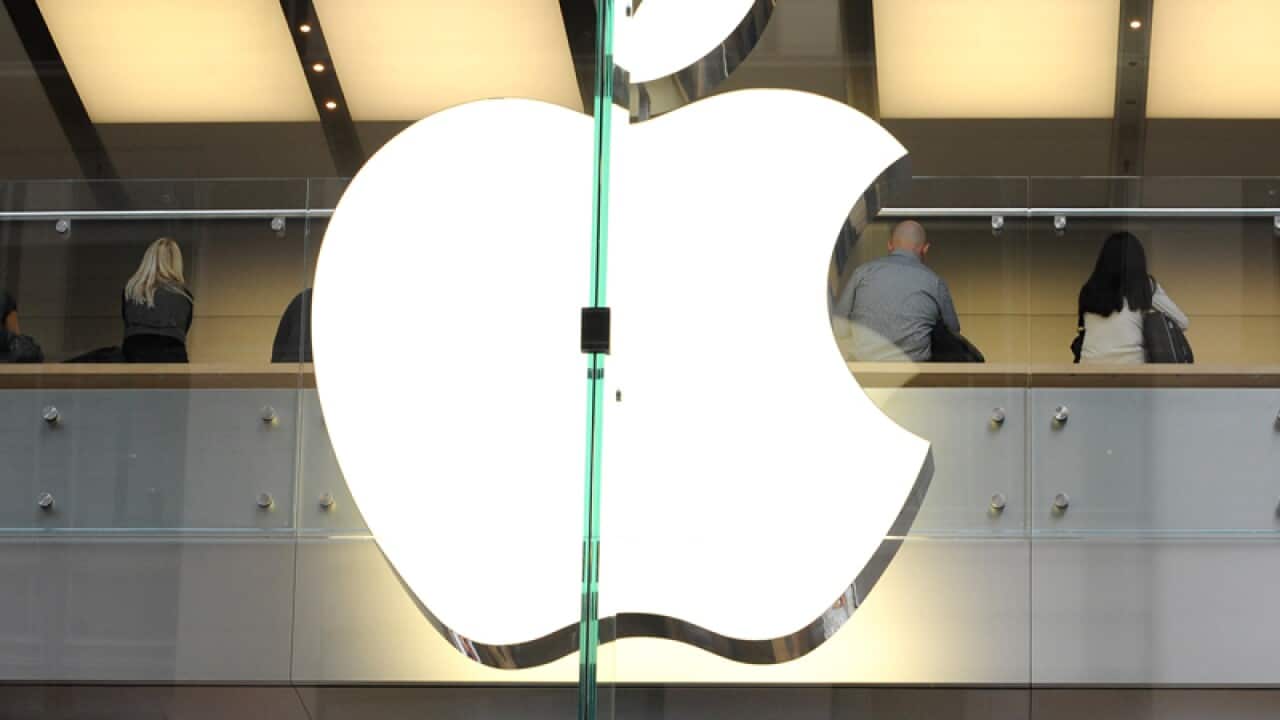 A file photo of an Apple store