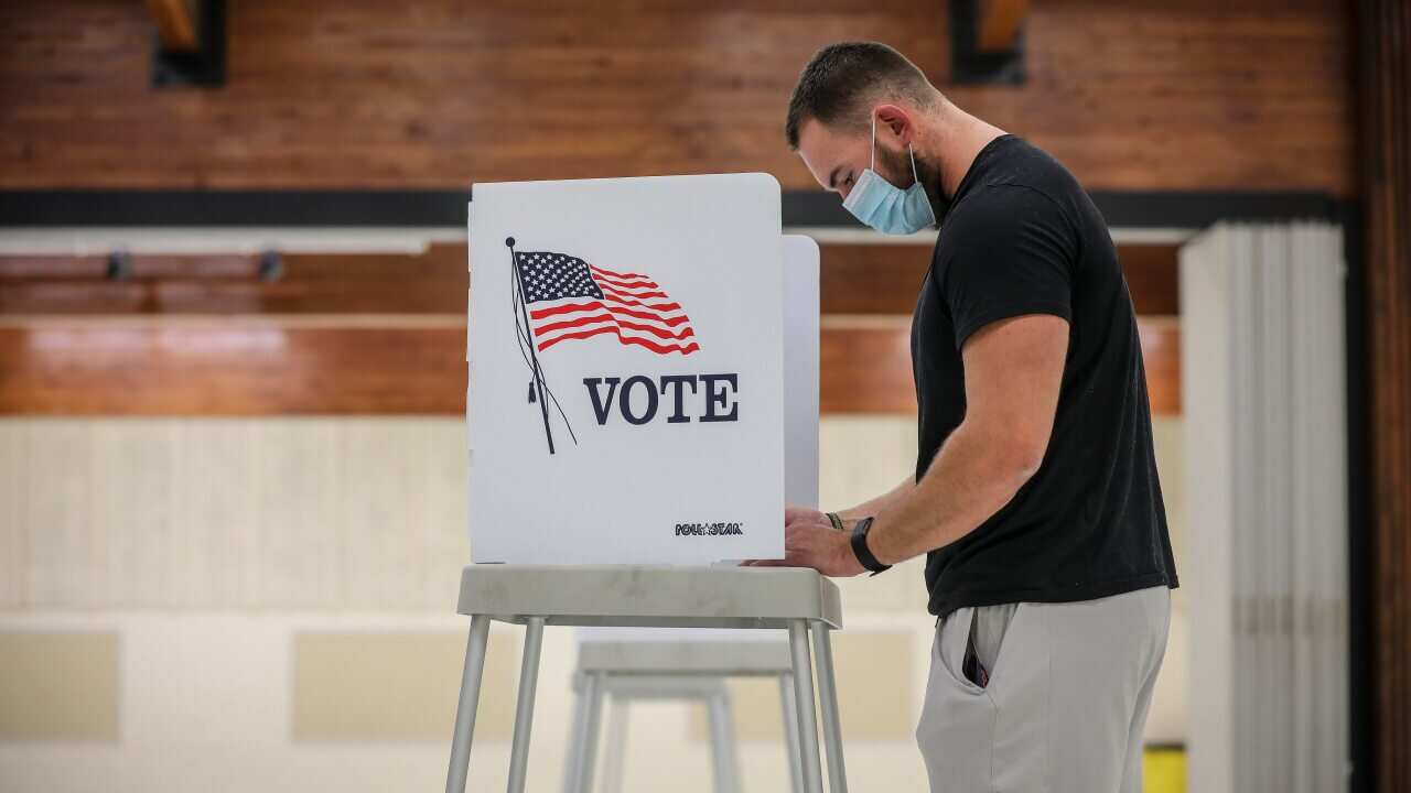 Across The U.S. Voters Flock To The Polls On Election Day