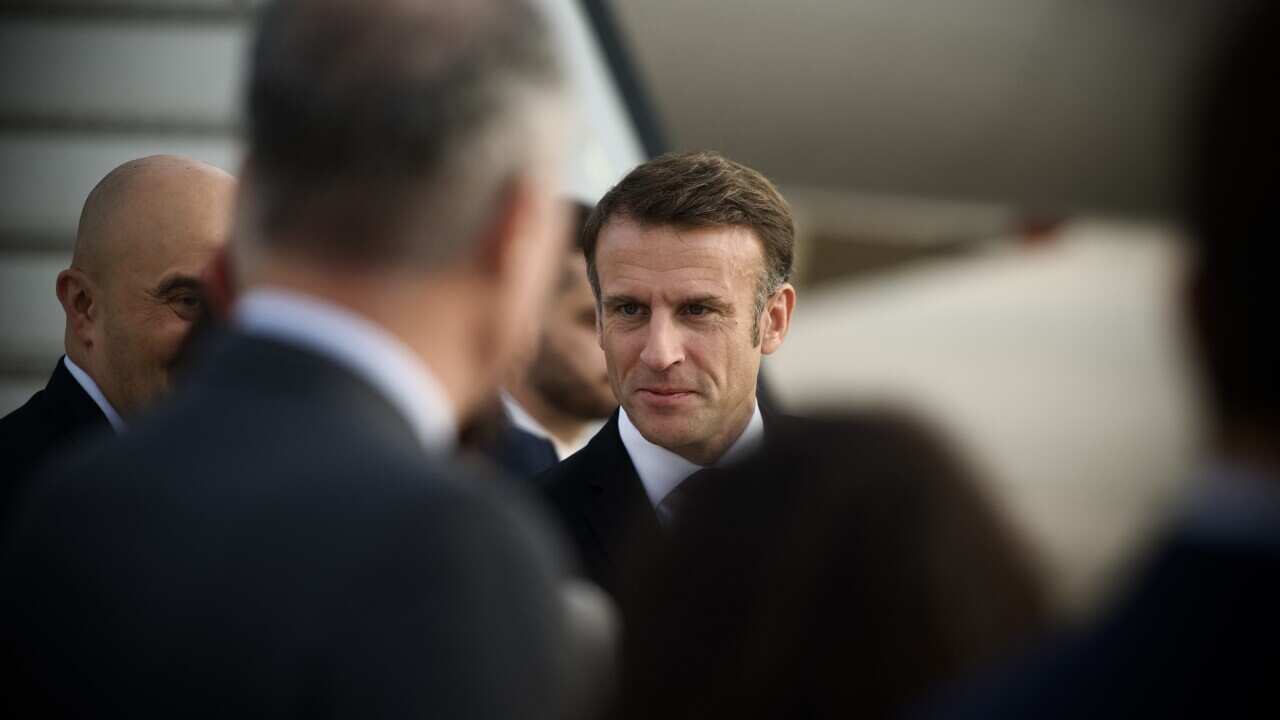 Macron Arrives In Tel Aviv