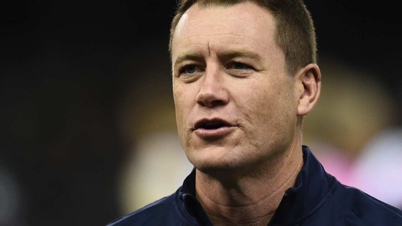 Carlton Blues coach John Barker