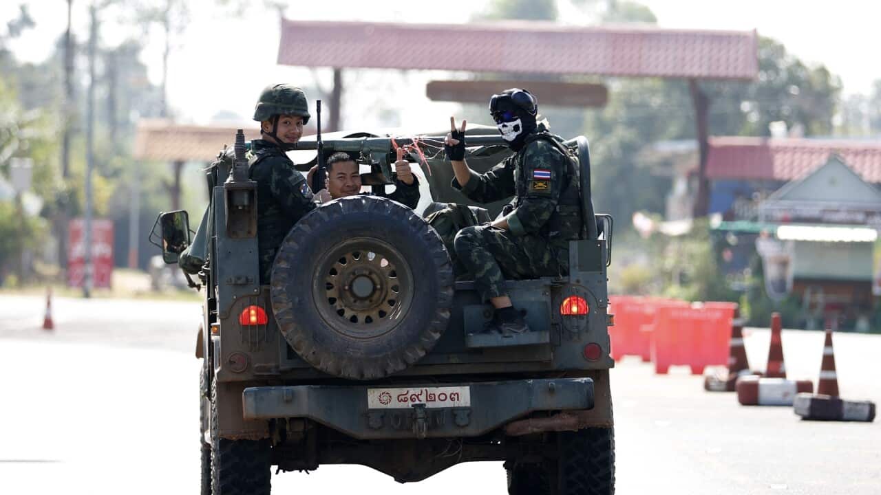 Thai and Cambodian troops clash over the border dispute