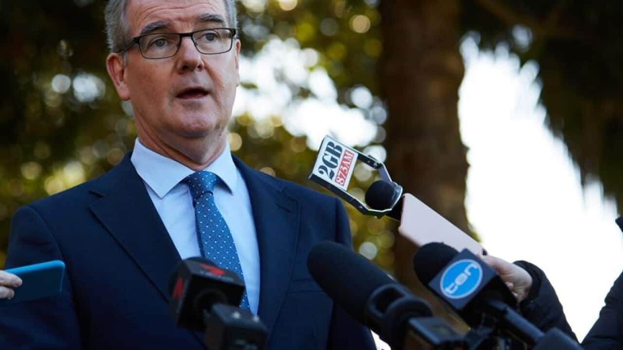 Acting NSW Labor leader Michael Daley speaks to the media in Sydney.