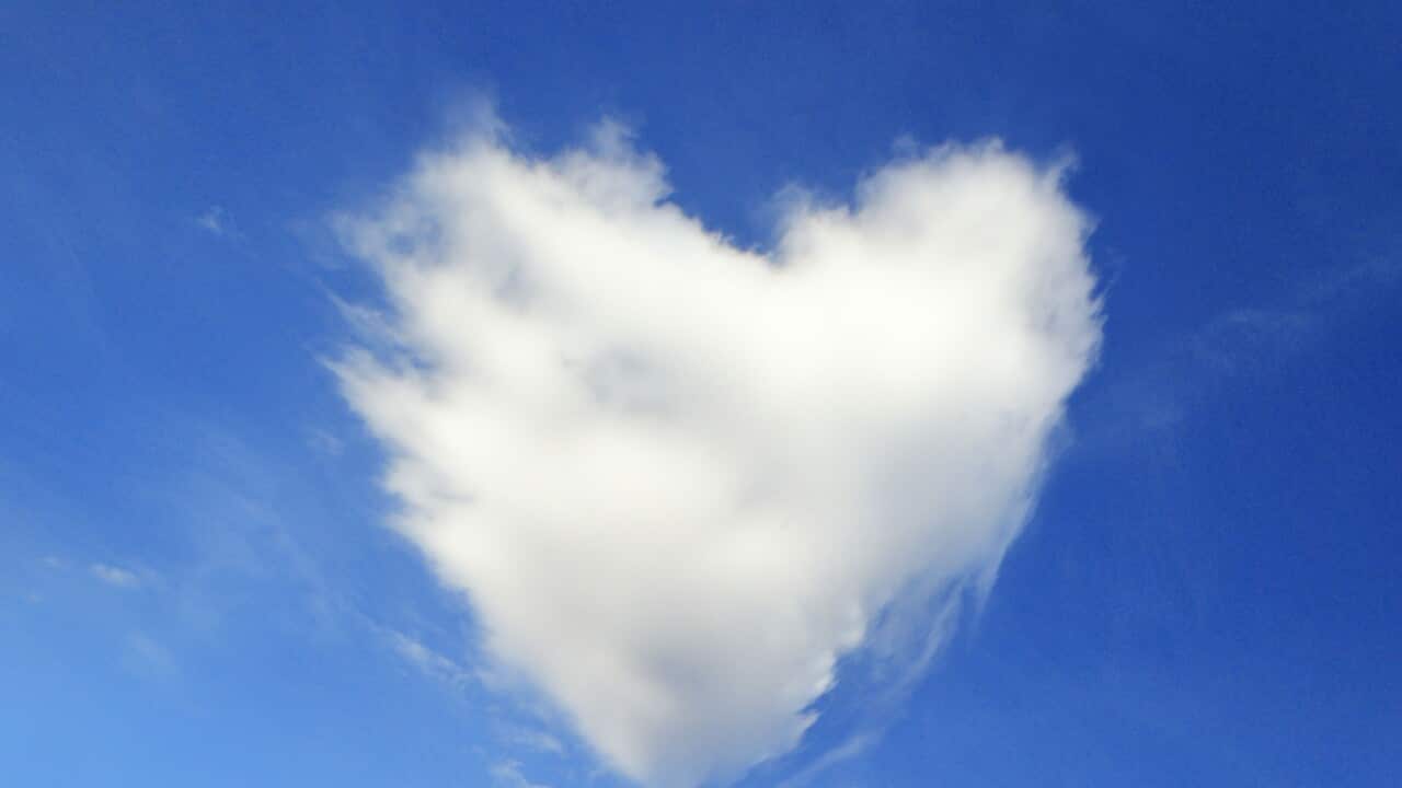 Heart-shaped Cloud. (AAP)