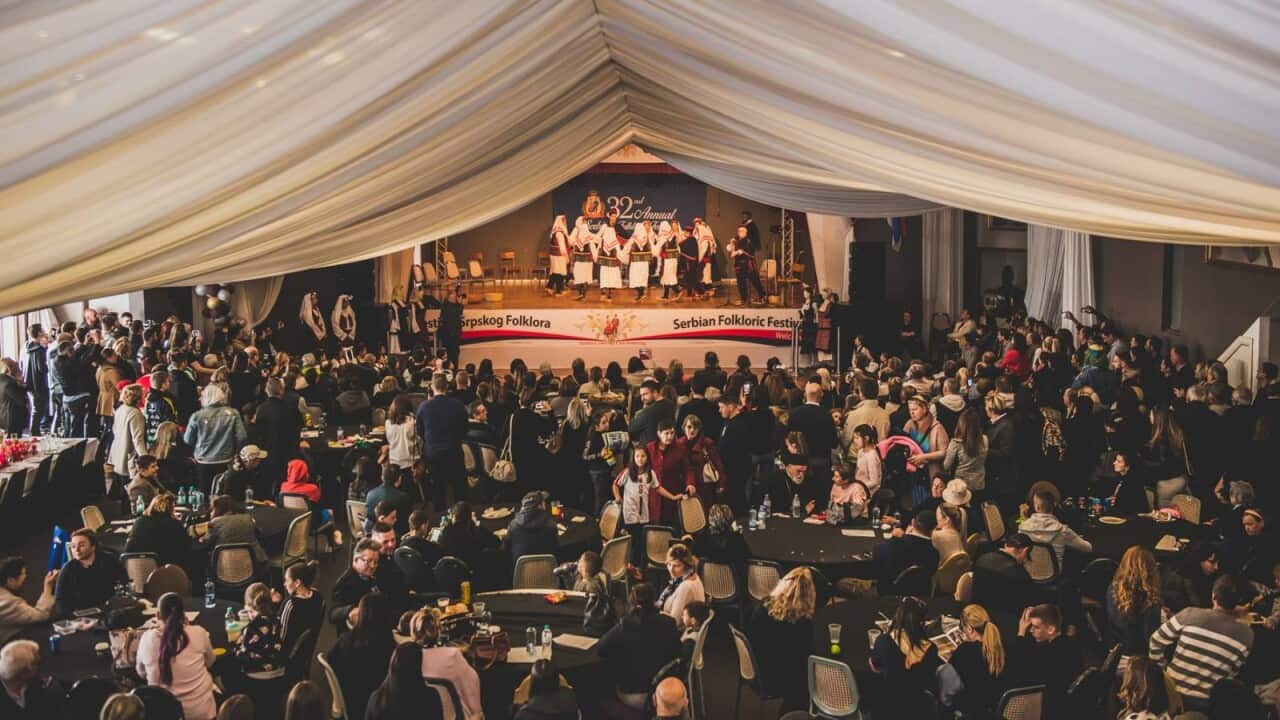 A detail from the 2018 Serbian Folkloric Festival in Bonnyrigg, Sydney, NSW