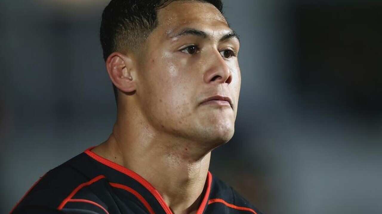 A file image of Roger Tuivasa-Sheck of the Warriors during a match.