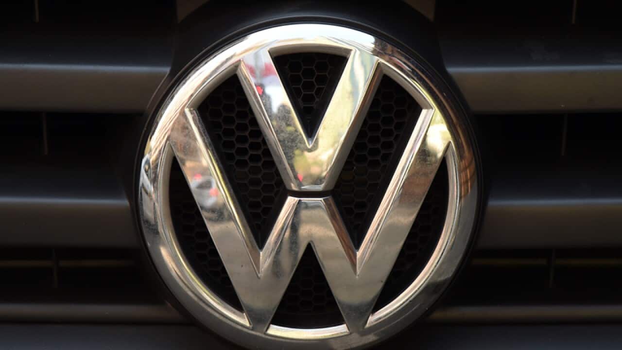 A Volkswagen badge