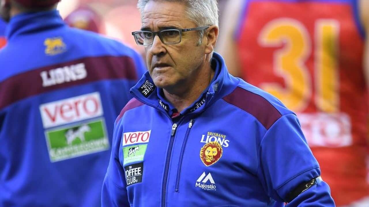 Brisbane Lions coach Chris Fagan .