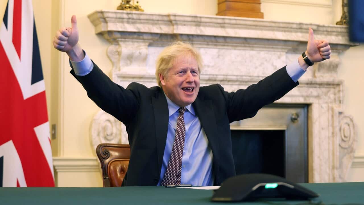 British Prime Minister Boris Johnson says the 'jumbo' free trade deal is along the lines of that done between the European Union and Canada.