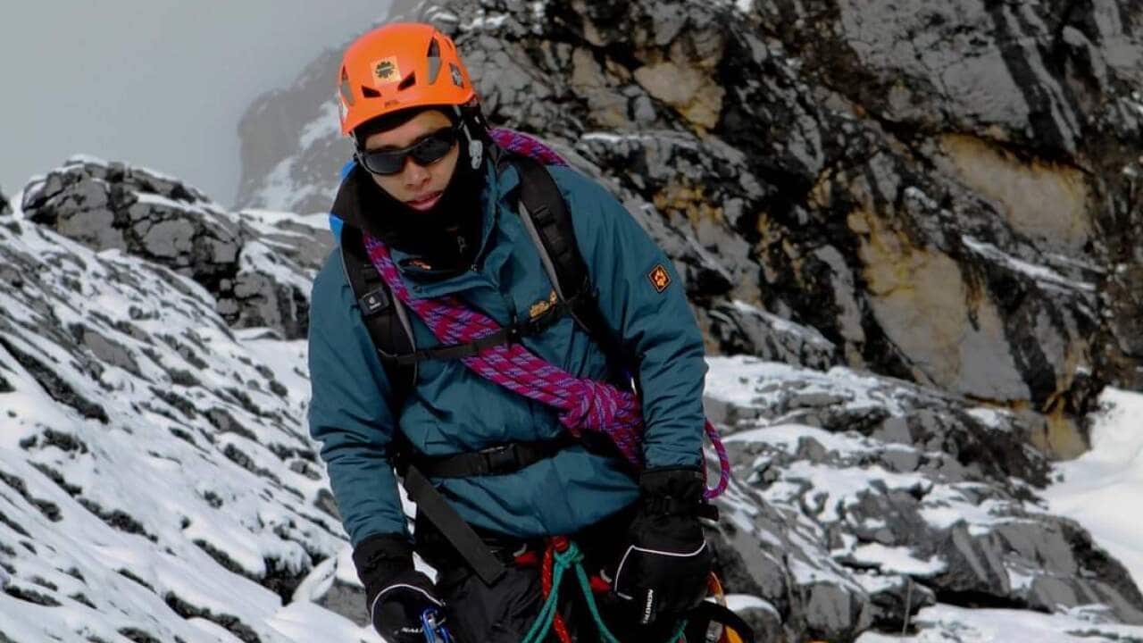 Fandhi Achmad reaching the peak