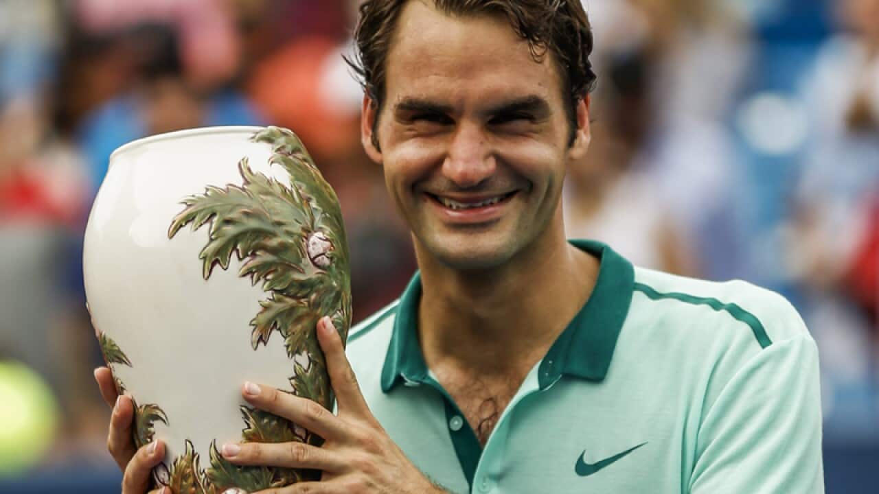 Swiss tennis player Roger Federer