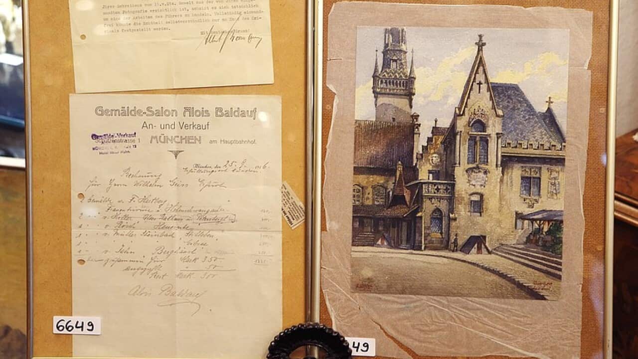 "The Old City Hall" painting by Adolf Hilter (AP)