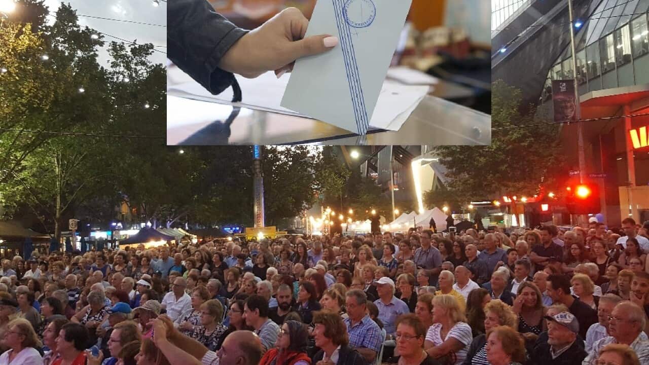 Greeks living abroad vote.
