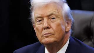 United States President Donald J Trump announces changes to new fuel economy standards in the Oval Office of the White House in Washington, DC,