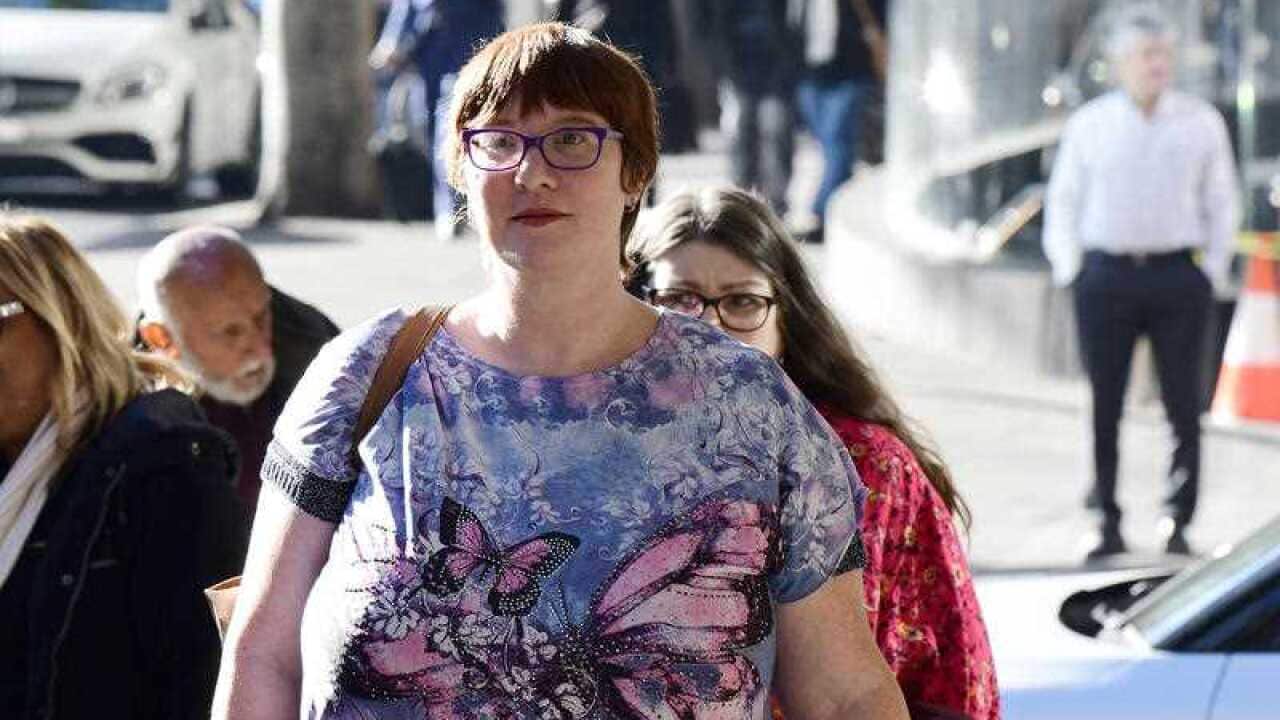 Jeni Haynes arrives at Downing Centre District Court, Sydney, earlier this month. She has told the court her sexual abuse saw her develop multiple personalities