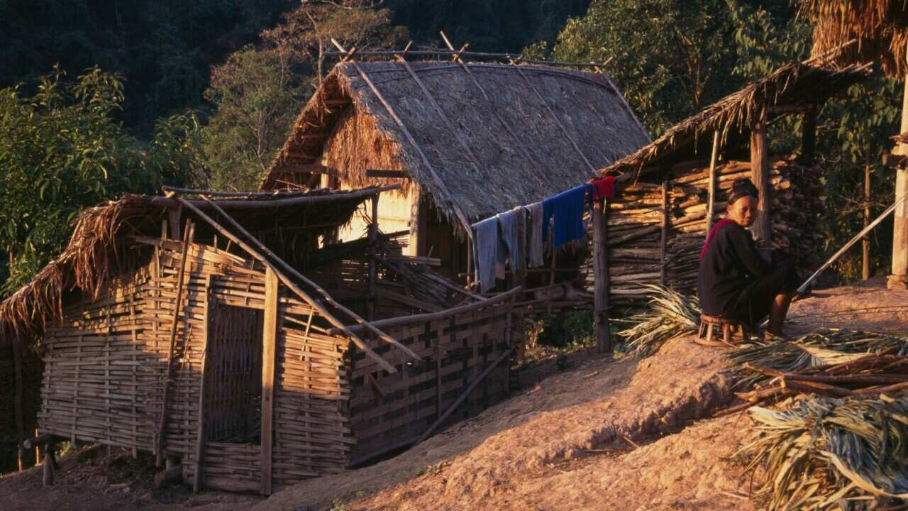 Traditional Lanten houses, village of Ban Nam Dee, Laos (Getty ImagesDEAV. GIANELLA)