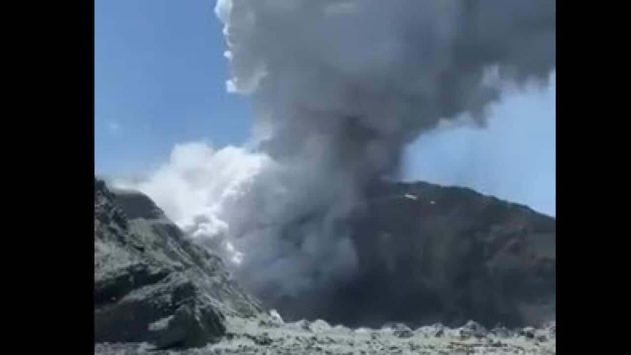 Michael Schade captured dramatic footage of the volcano after visiting it 20 minutes before the eruption. 