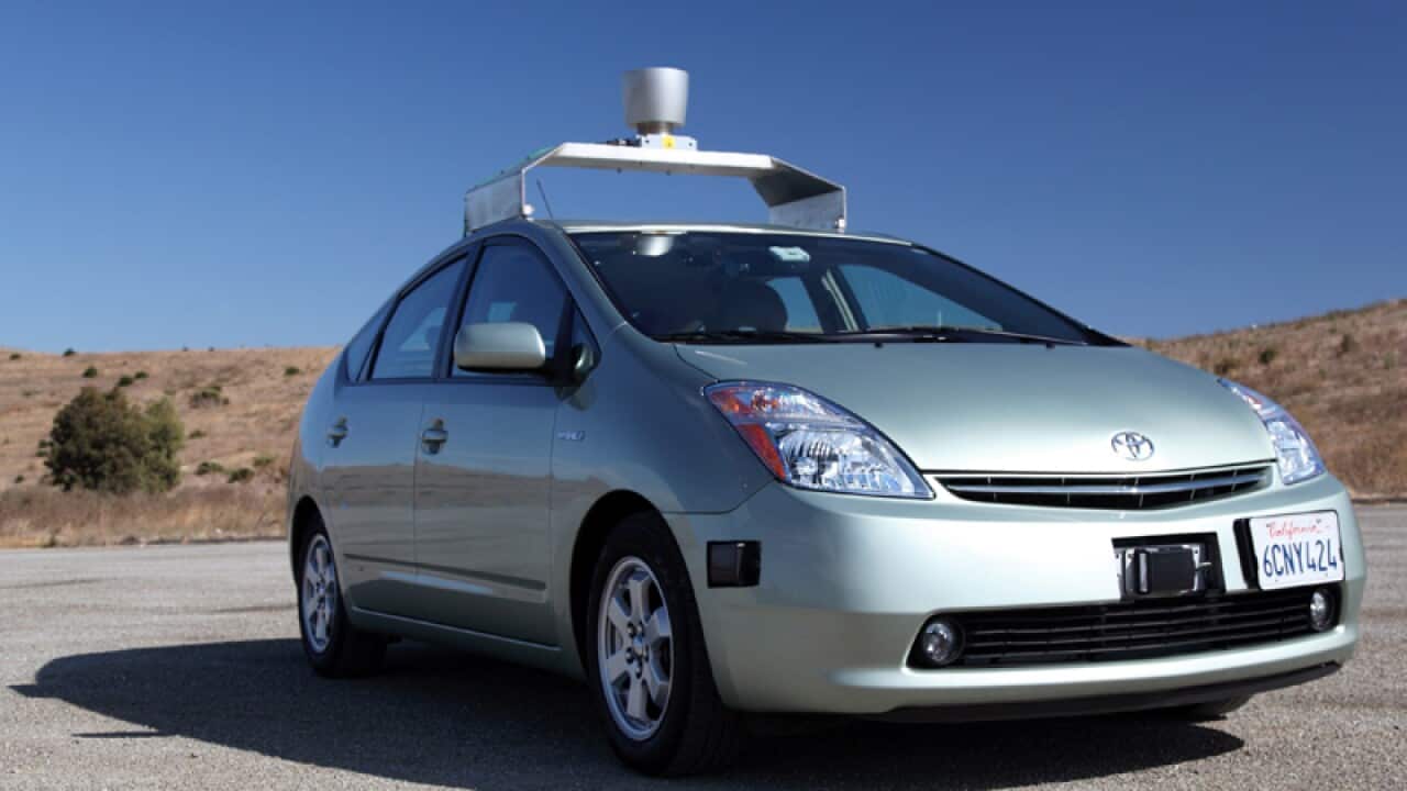 a Toyota Prius self-driving car