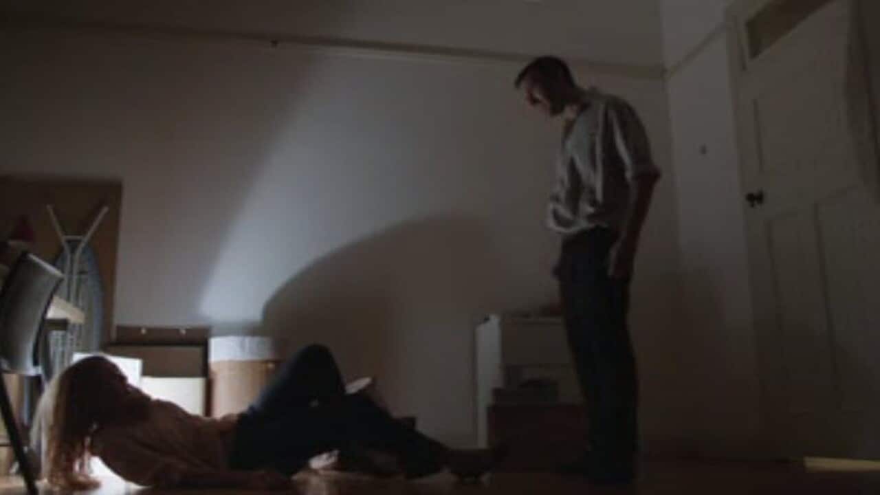 MAIN IMAGE A scene from the family-violence ad