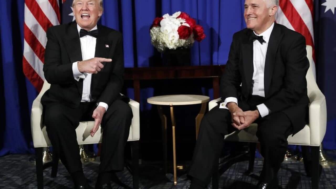 US President Donald Trump and Prime Minister Malcolm Turnbull.