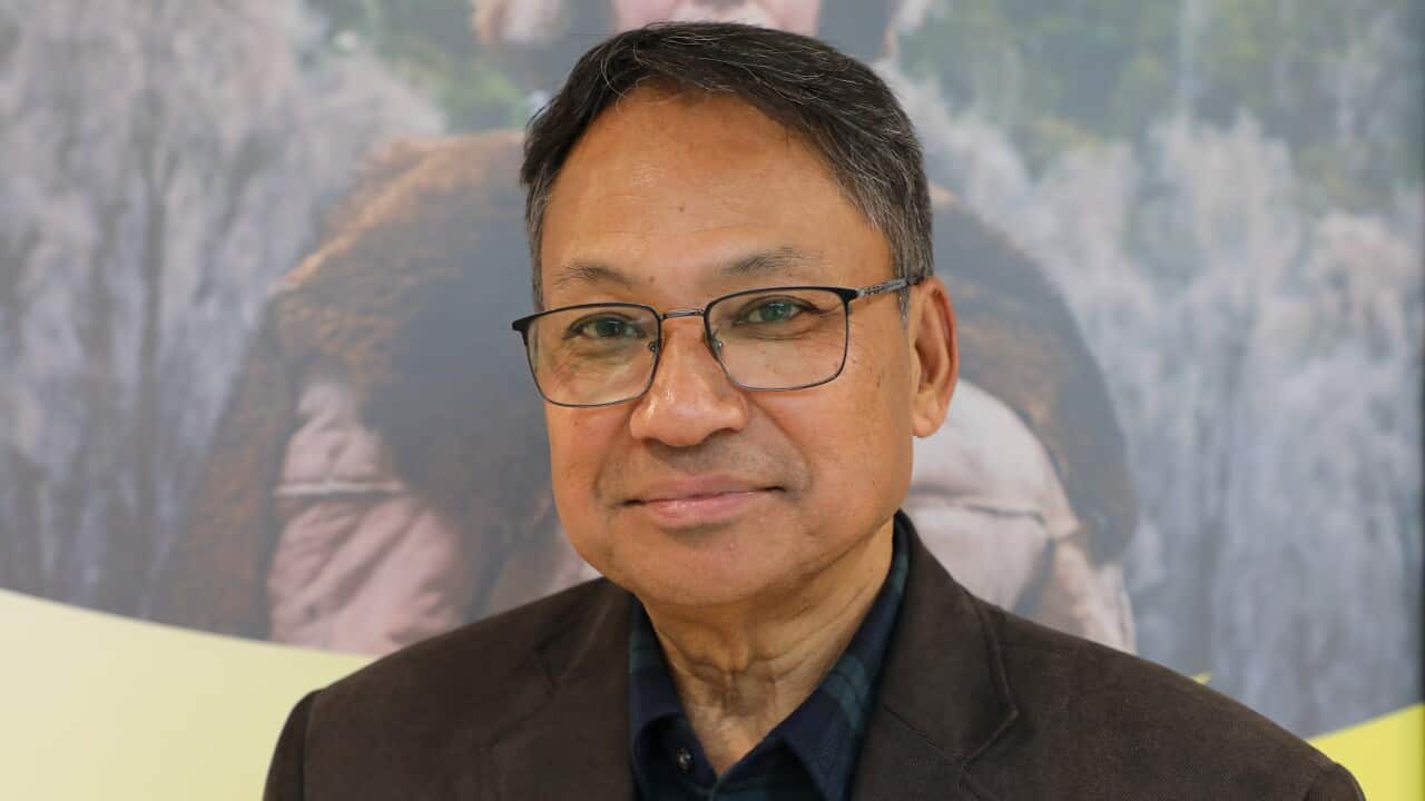 Litterateur Kishore Pahadi at SBS Melbourne Studios on Friday, 12 September 2025.