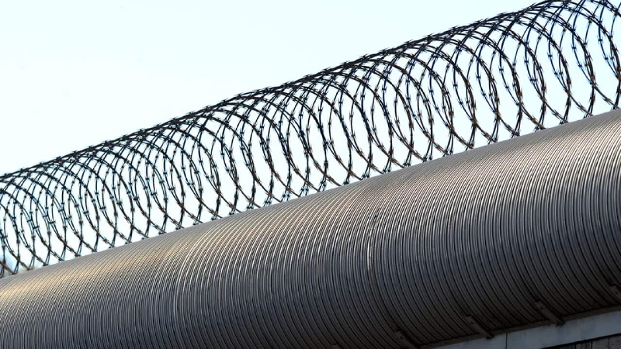 An outer fence at a remand centre