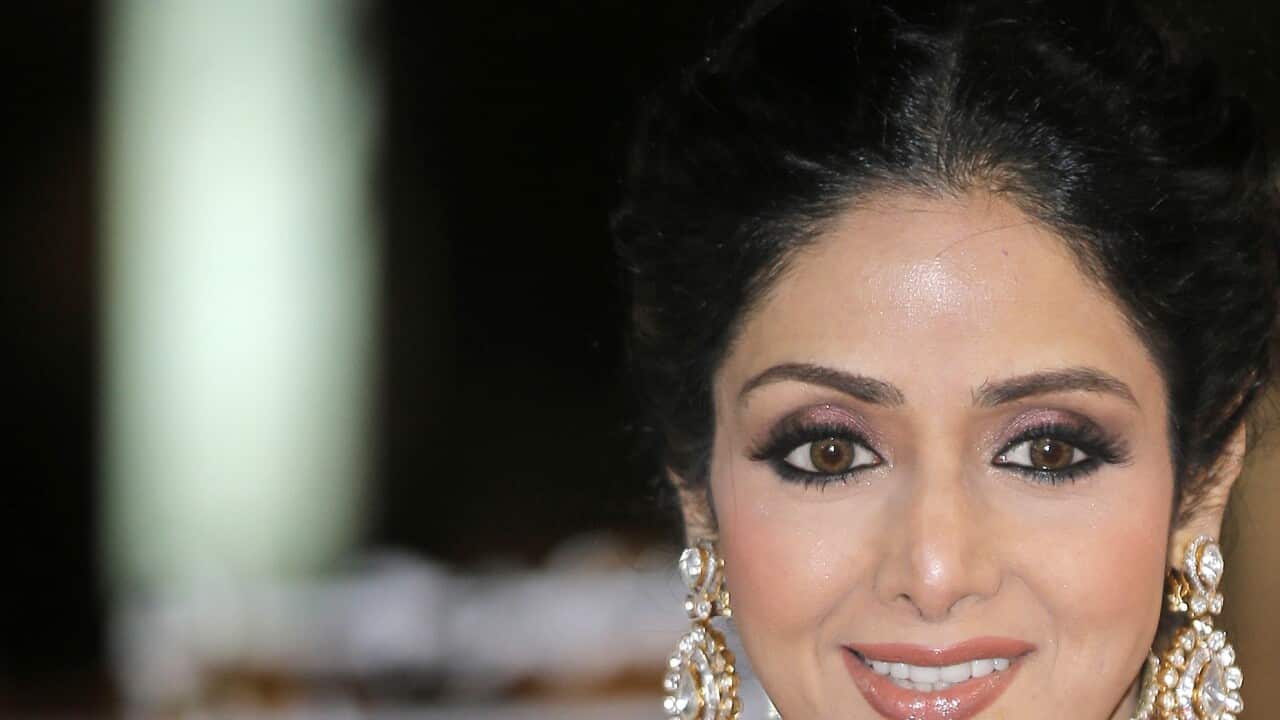 Indian actress Sridevi Kapoor at the Marrakech International Film Festival in Marrakech in 2012.