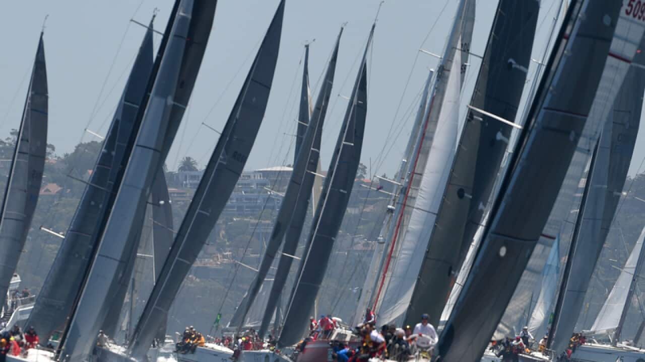 Competitors during the 70th Rolex Sydney to Hobart yacht race