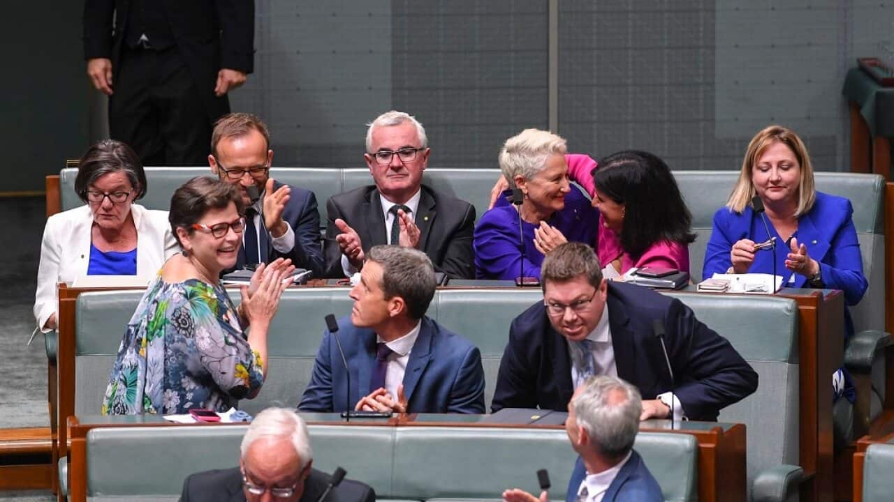 The crossbench celebrated when the medevac legislation passed Parliament.