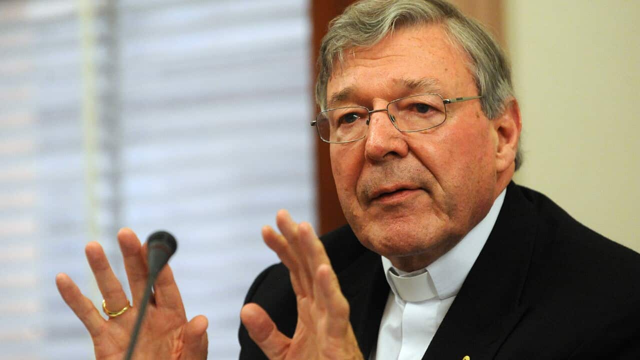 Catholic Archdiocese of Sydney Cardinal George Pell appears at the Victorian Government inquiry into child abuse - AAP-2.jpg
