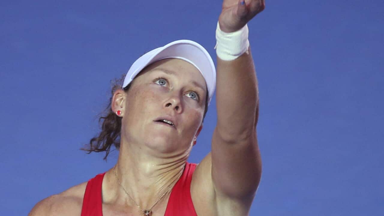 Australian tennis player Samantha Stosur