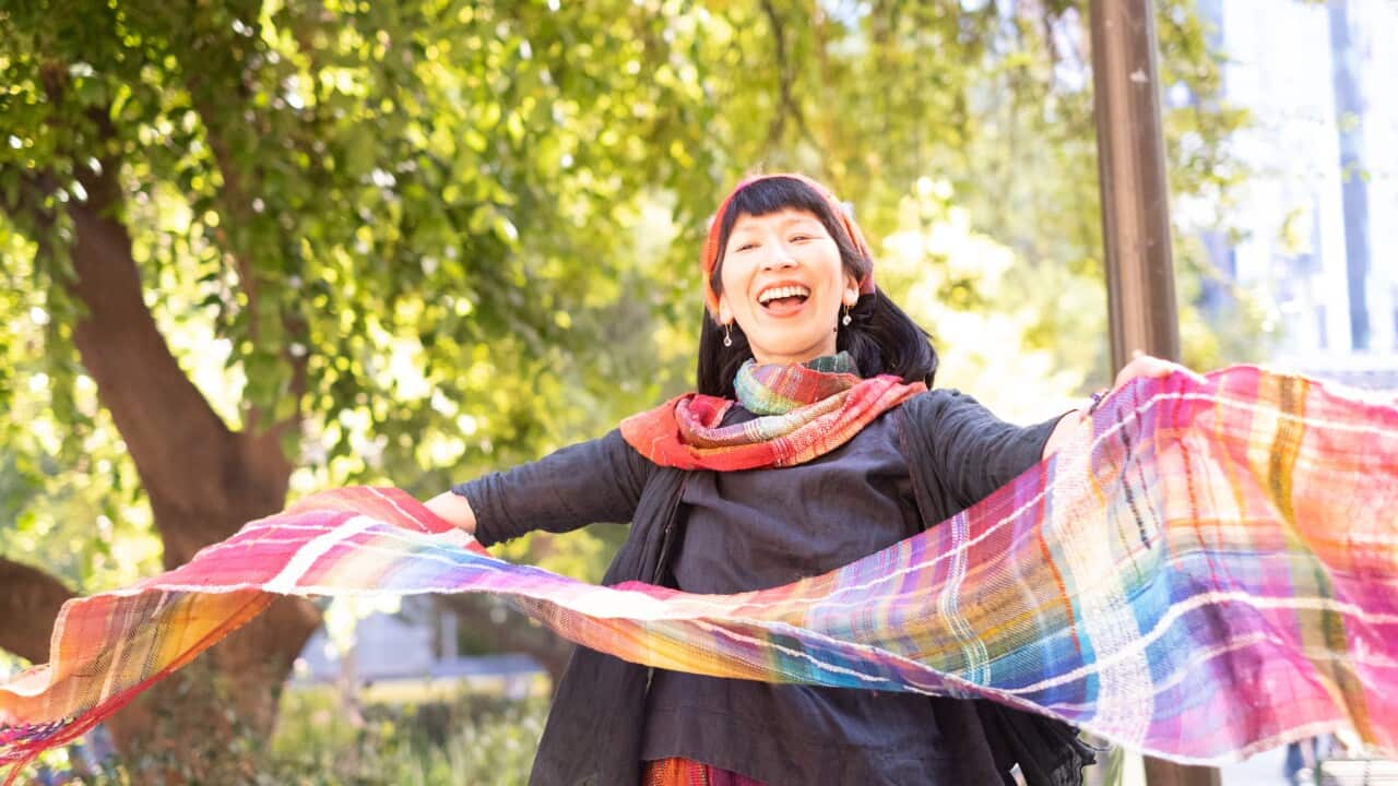 Melbourne Rainbow Artist Weaver Yoko Kawabata