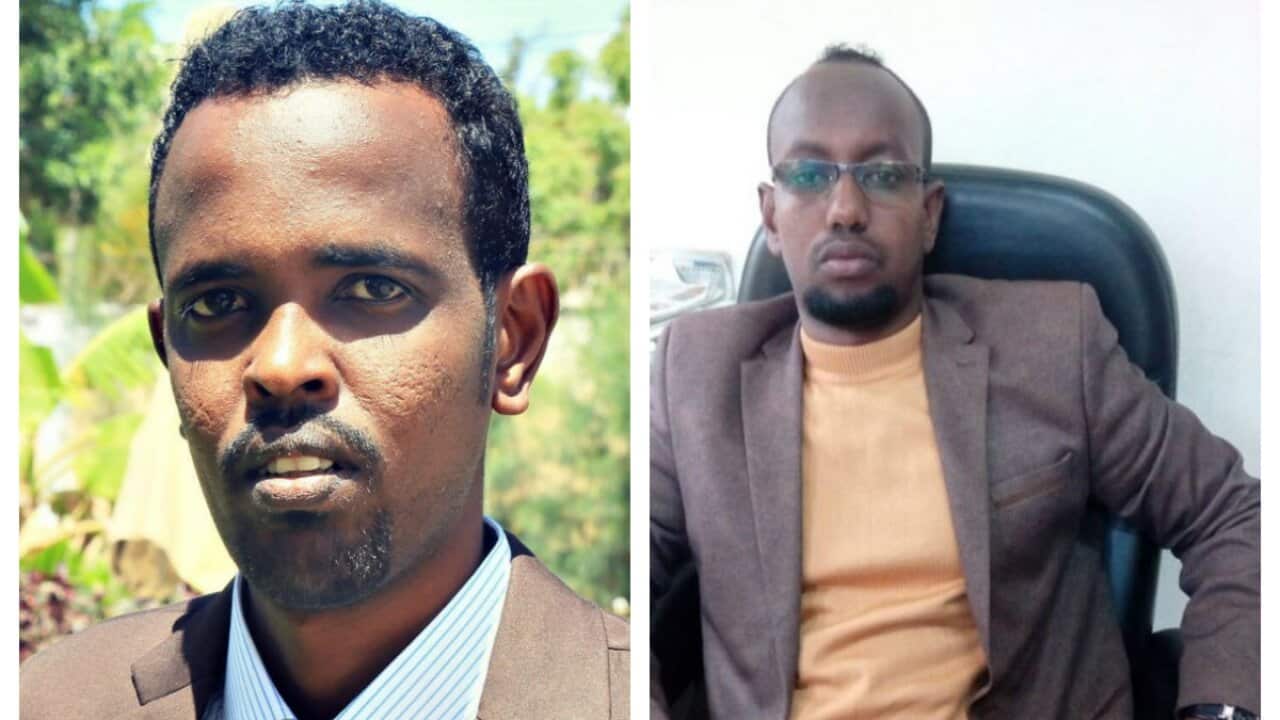 From right Muhsin Rabi & Abdiaziz Gurbiye