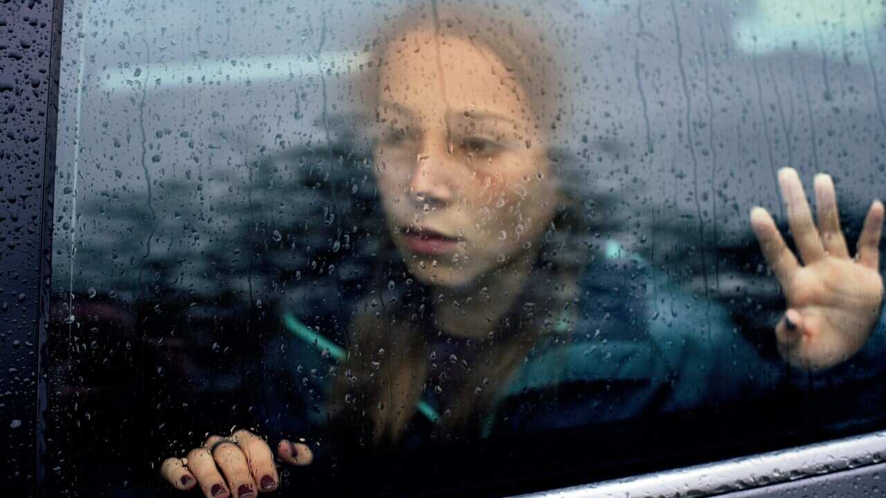 Woman in distress