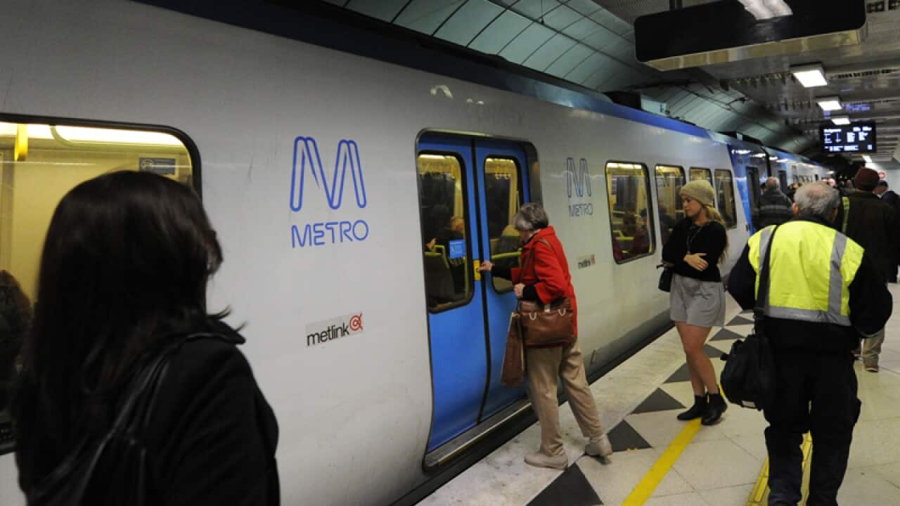 File photo of the a Melbourne underground train station